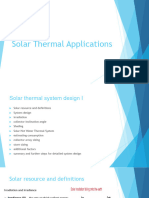 3) Solar Thermal Systems