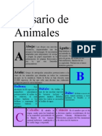 Glosario de Animales