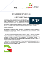 Catalogo de Servicios 2012