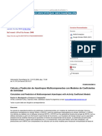 Cálculo y Predicción de Azeótropos Multicomponentes Con Modelos de Coeficientes de Actividad