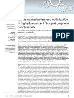 Formation Mechanism and Optimization of Highly Luminescent N-Doped Graphene Quantum Dots