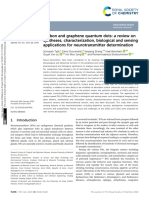 Carbon and Graphene Quantum Dots A Review On Syntheses, Characterization, Biological and Sensing Applications For Neurotransmitter Determination