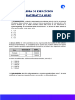 Lista de Exercícios Matemática