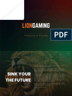 Lion Gaming - Products and Pricing 2023