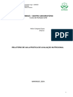 Relatório de Aula Prática...... - Avaliação Nutricional 