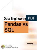 Pandas Vs SQL