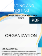 Properties of Written Text