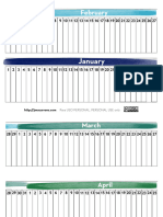 Calendario Lineal Montessori