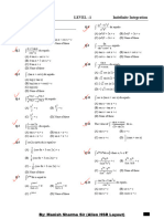 Indefinite Integration (Level 1 2 3)