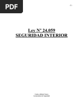 Ley 24059 Seguridad Interior