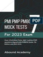 PMI PMP® PMBOK 7 Mock Tests Over 2 Full Mock Tests, 360+ Realistic PMP Questions Aligned With PMBOK 7