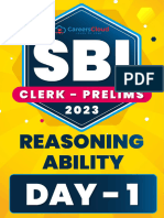 Sbi Clerk 2023 Day 1 Prelims PDF - Ra