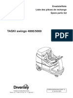 TASKI Swingo 4000/5000: Ersatzteilliste Liste Des Pièces de Rechange Spare Parts List