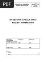 PROCEDIMIENTO Bloqueo y Desenergización