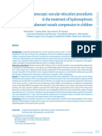 Laparoscopic Vascular Relocation Procedures in The Treatment of Hydronephrosis Due To Aberrant Vessels Compression in Children