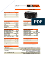 Lifepo4 Datasheet: Lifepo4 - 12V 100ah Jb-Lfp12-100Cc