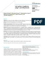 Koletsi Et Al 2022 in Vivo Aging Induced Surface Roughness Alterations of Invisalign (R) and 3d Printed Aligners