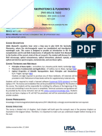 Syllabus Nanophotonics&Plasmonics