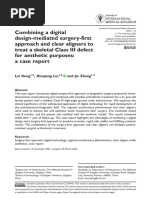 Kong Et Al 2022 Combining A Digital Design Mediated Surgery First Approach and Clear Aligners To Treat A Skeletal Class