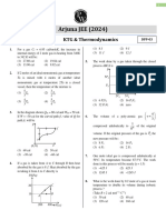 Arjuna JEE (2024) : KTG & Thermodynamics