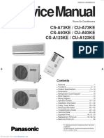 Panasonic CS-A123KE Service Manual