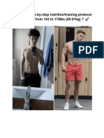 The Exact Step-By-Step Nutrition - Training Protocol I Used To Go From 143 To 179lbs (65-81kg) - Ã ÂœÂ 2024