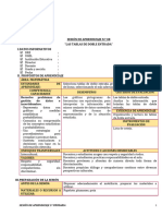 Sesión de Aprendizaje N.º 08 "Las Tablas de Doble Entrada" I.Datos Informativos