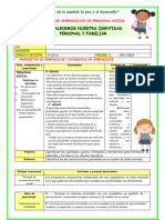 16 Mayo - Ses-Mart-Ps-Fortalecemos Nuestra Identidad Personal y Familiar