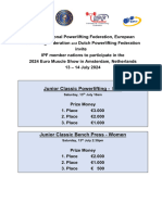 Invitation EuroMuscleShow 2024