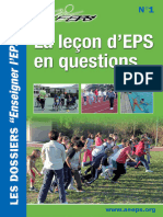 Livre Complet La Lecon D'eps en Question Aeeps