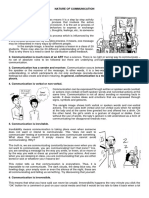 Oral Comm - Nature of Communication Elements of Communication