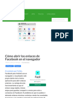Cómo Abrir Enlaces de Facebook en Chrome, Navegado