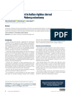 Surgical Treatment in Hallux Rigidus: Dorsal Cheilectomy and Moberg Osteotomy