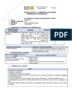 Sesion 9 de Agosto Matematica Descubrimos Patrones Numericos