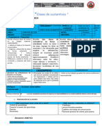 Sesión de Com. Clases de Sust
