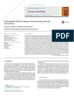 Evaluating The Effective Distance Between Living Walls and Wall Surfaces