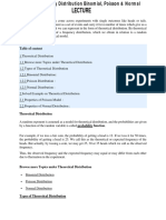 Lecture # 04 (Bio Tech) by Sir Junaid Tariq (Probability Distributions Binomial Poisson and Normal)