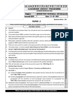 Paper - 2: Classroom Contact Programme 2 0 0 1 C J A 1 0 0 1 2 1 0 0 9