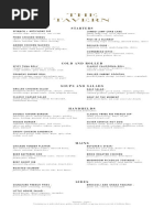 The Tavern Dinner Menu 5.10.24