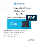 TM07 Using Basic Structured Query Language