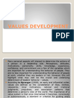 Lecture 3 Values Development