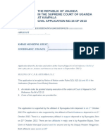 Kabale Housing Estates Tenants Association V Kabale Municipal Local Council (Civil Application No 15 of 2013) 2013 UGSC 19 (18 December 2013)