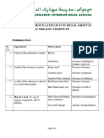 Organic Analysis Scheme