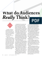 What Do Audiences Really Think