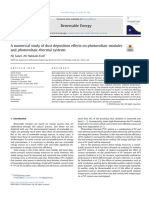 A Numerical Study of Dust Deposition Effects On Photovoltaic Modules and Photovoltaic-Thermal Systems