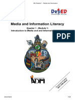 MIL Module 1 - Media and Information