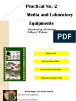 Practical No. 2 Culture Media and Laboratory Equipments: Department of Microbiology College of Medicine