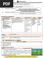 Sesion de Aprendizaje Matematica Patron de Movimento