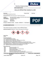 898-Line Dulux Spraypak Dazzle Low Aromatic - NZ SDS