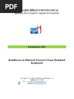 Formulario 2023, Bachillerato Residencial